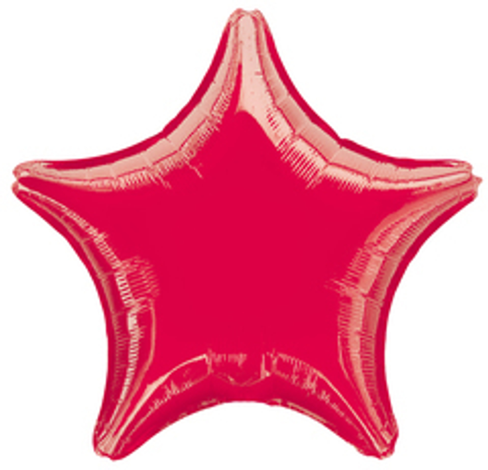 А 19" Звезда, Металлик, Burgundy (Бургундия), 1 шт.