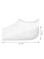 Каблук-невидимка +3 см из силикона с фиксацией на ноге, 2 шт.