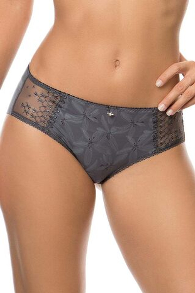 Трусы-шорты Eva с нежным цветочным рисунком (Размер: 48) (Цвет: темно-серый)