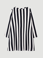Платье трапеция Mjölk Black Stripes, с длинным рукавом