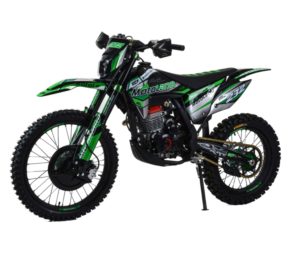 Мотоцикл Кросс Motoland XT300 HS (175FMM 4V) зеленый