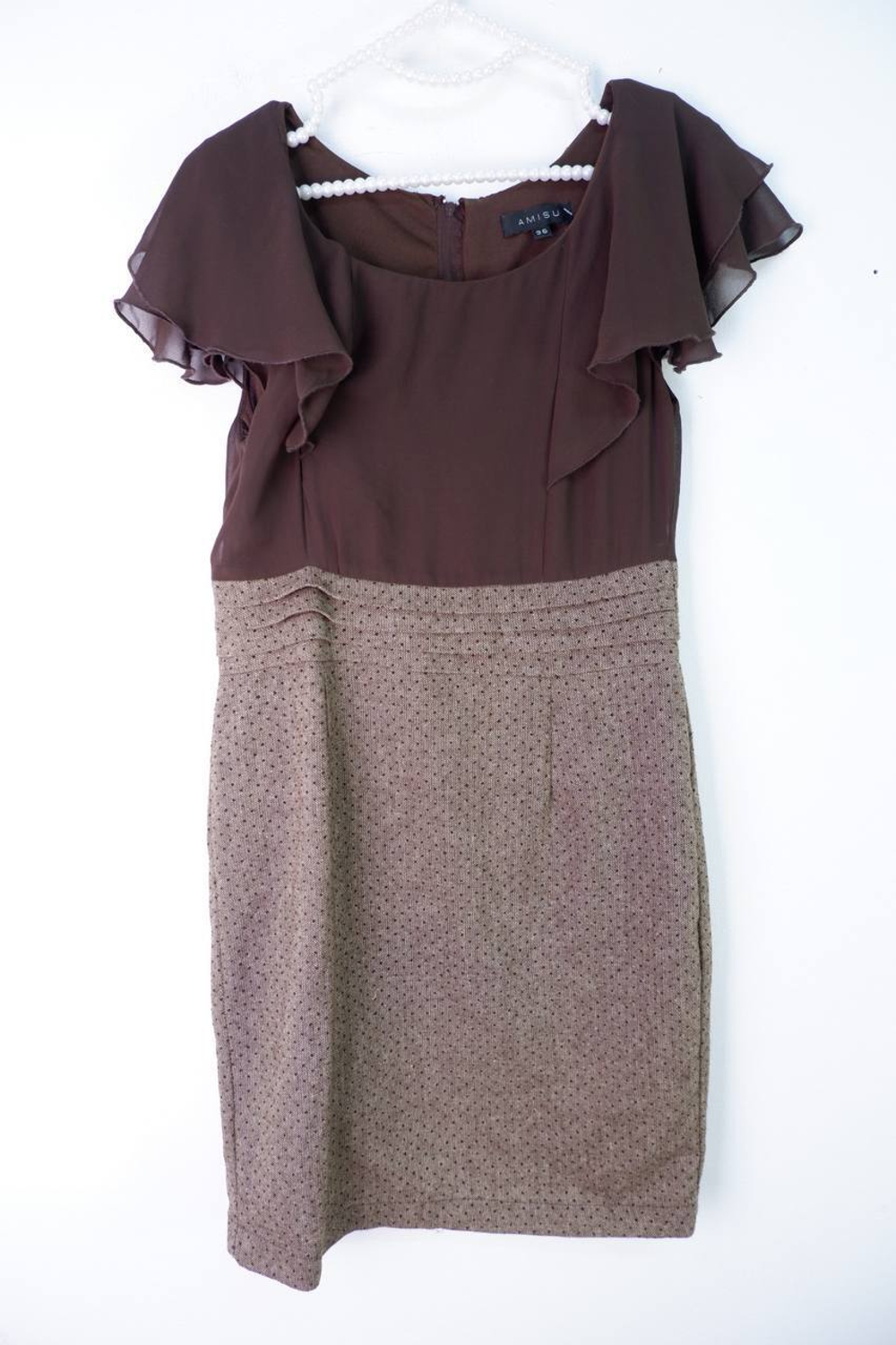 Платье Amisu модное, маркировка 36, визуально 42 размер