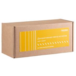 Свеча декоративная цвета карри из коллекции Edge, 16,5см