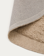 Ковер Marely круглый, бежевый, шерстяной, Ø 200