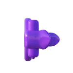 Эрекционное кольцо на пенис и мошонку Lovely Licks Couples Ring (Цвет: фиолетовый)