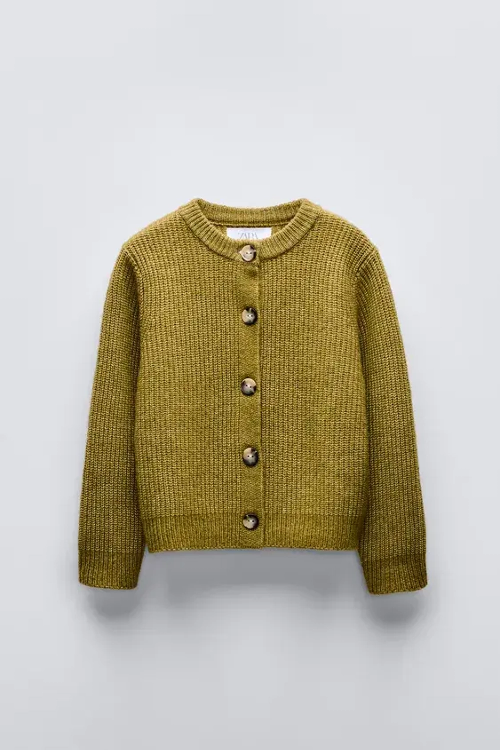 ZARA КАРДИГАН, ОЛИВКОВЫЙ