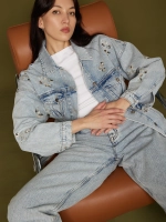 Жакет джинсовый АУРА, голубой