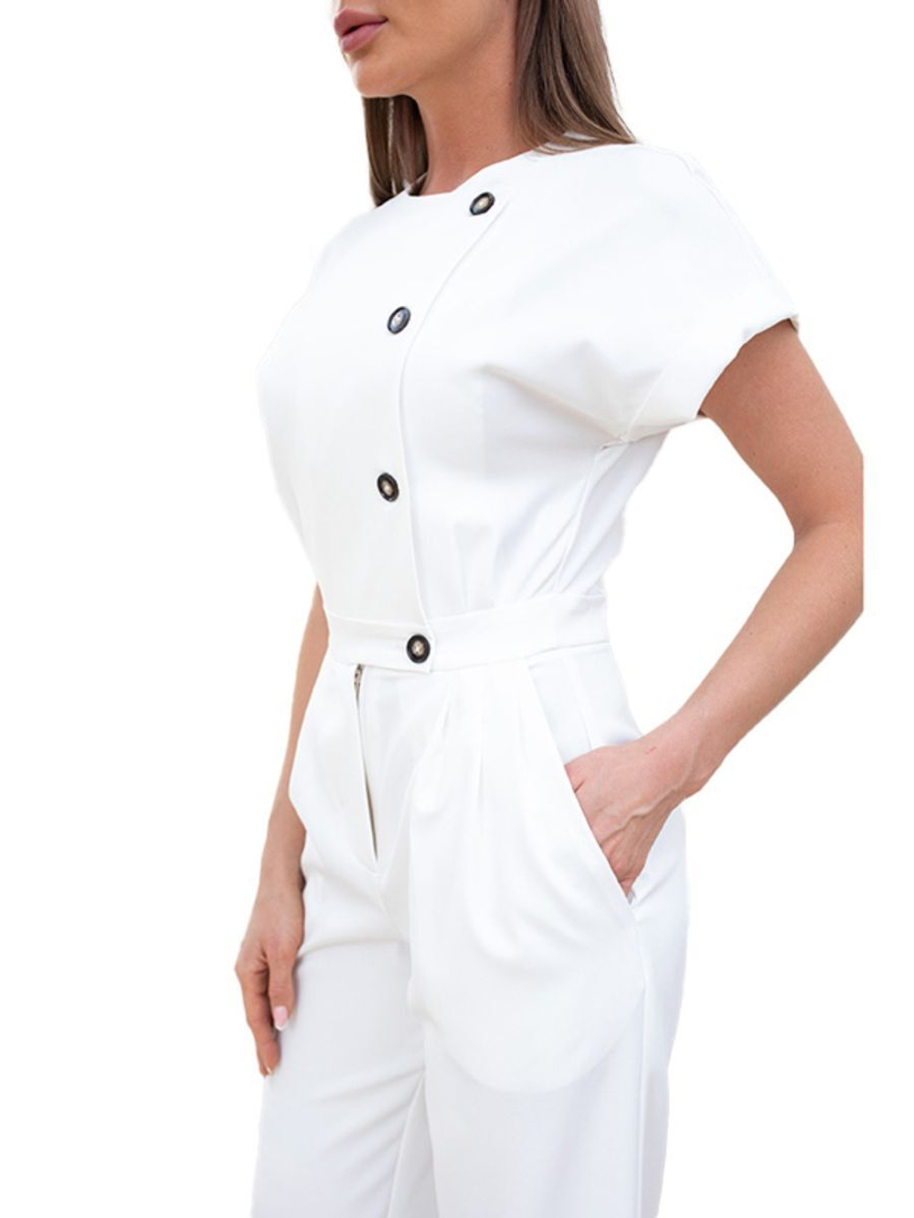 Комбинезон медицинский женский Dr. Nice DRN277 Beauty, черный, 46-48