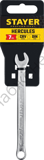 STAYER HERCULES, 7 мм, комбинированный гаечный ключ, Professional (27081-07)