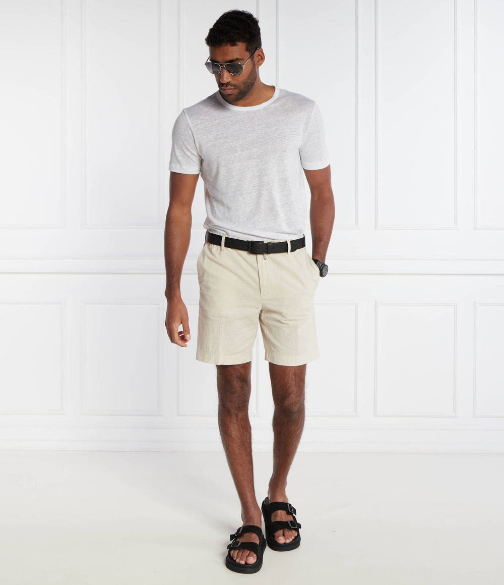 Льняная футболка Tiburt 456 BOSS BLACK - белый(50511612)