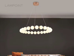 Люстра подвесная светильник светодиодный LED для кухни, гостиной, зала и детской, 60 см