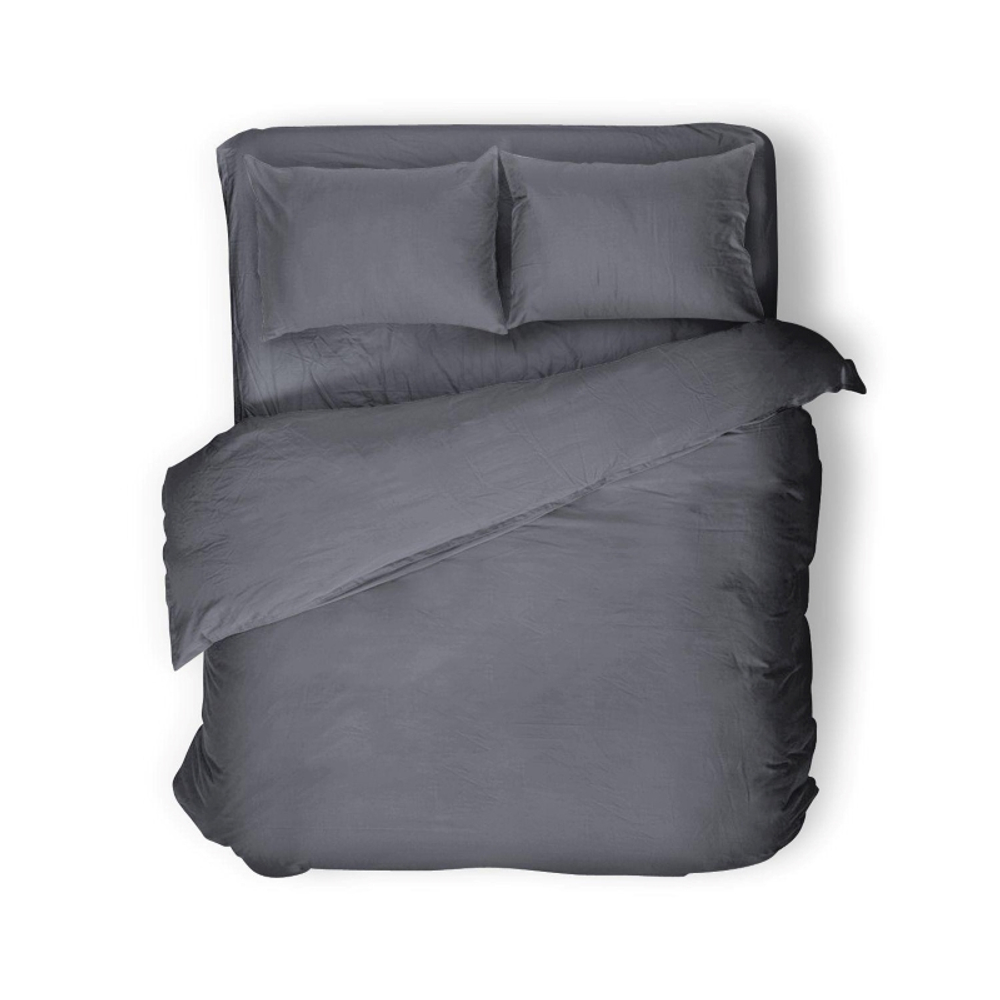 Комплект постельного белья 1,5 спальный BASALT, хлопок-лён