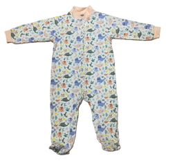 Комбинезон с закрытой ножкой на кнопках из кулирки (100% хлопок) на рост 80 см