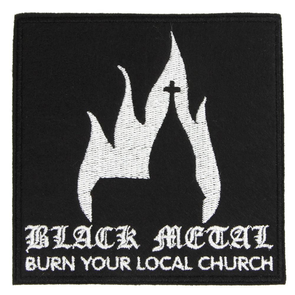 Нашивка с вышивкой Black Metal