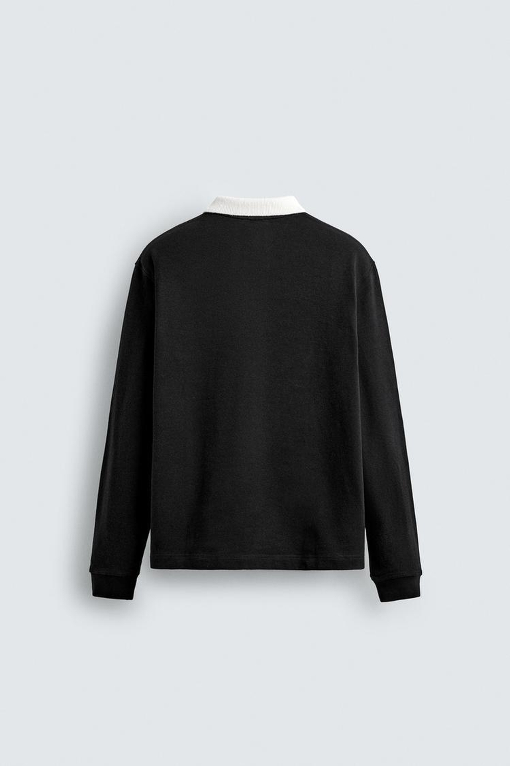 ZARA ПОЛО В КОНТРАСТНУЮ ПОЛОСКУ, МОРСКОЙ СИНИЙ