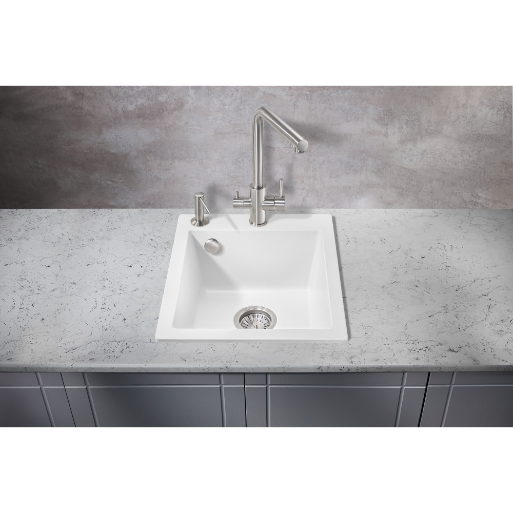 Мойка для кухни MILACIO Murcia 42 Cuarzo MC.77042, белый