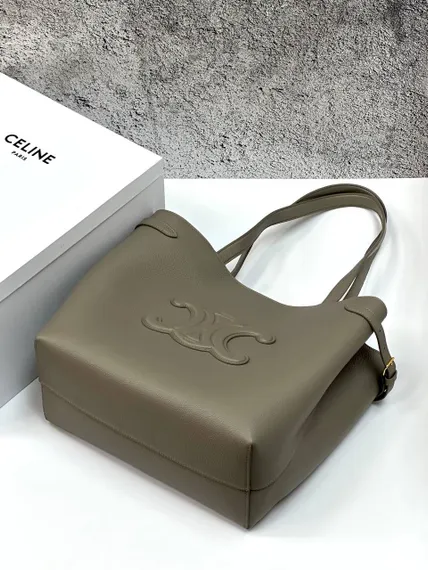 Сумка Celine MEDIUM CABAS ANAÏS CUIR TRIOMPHE Бежевая