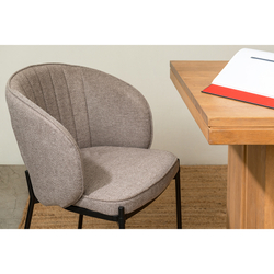 Кресло Berg Coral серо-коричневое