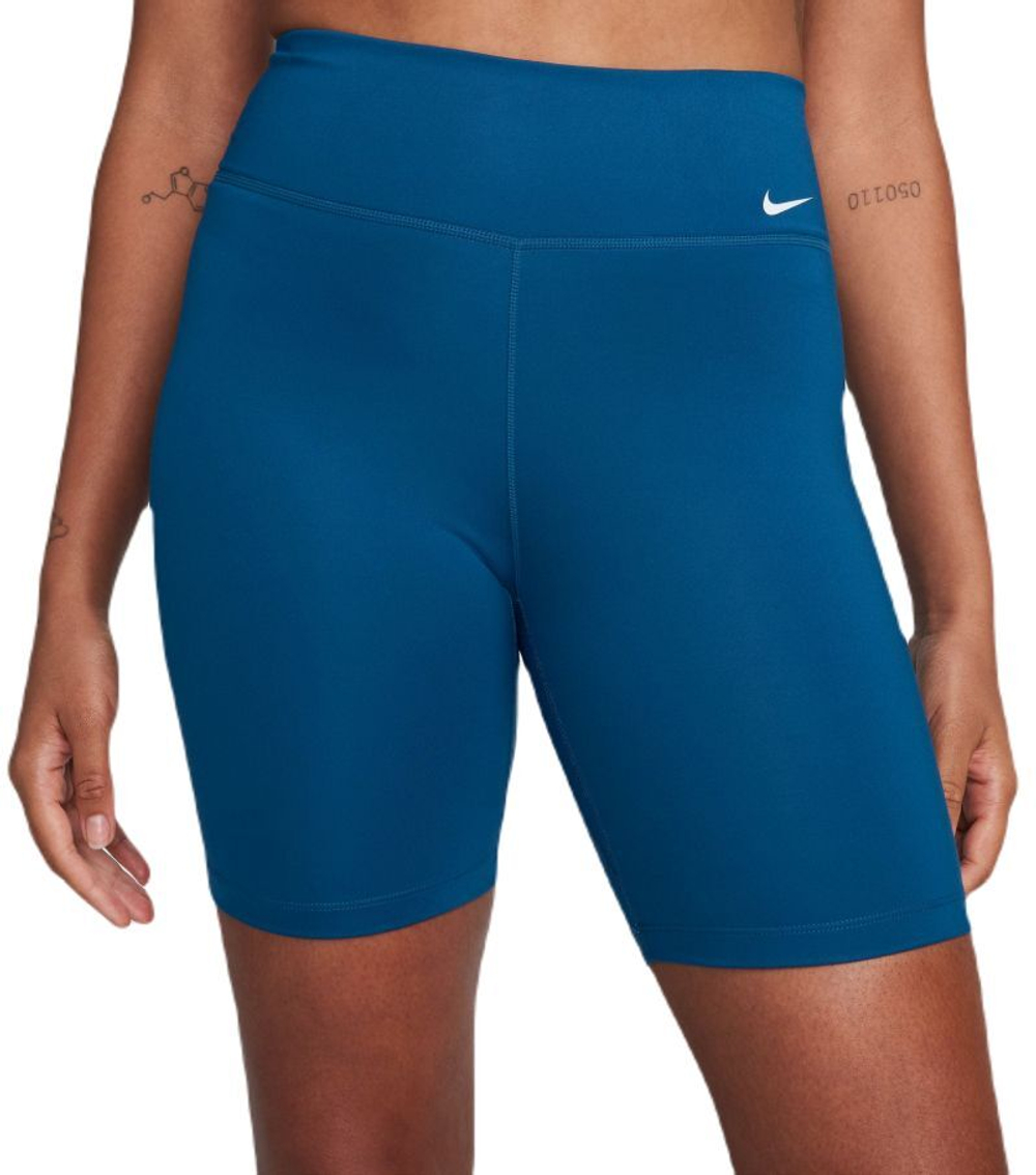 Женские Шорты теннисные Nike One Mid-Rise Short 7in - court blue/white