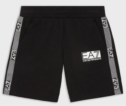 Шорты для мальчика теннисные EA7 Boy Jersey Bermuda - черный