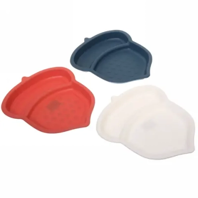 Блюдо пластиковое сервировочное «Орех» 28*24см