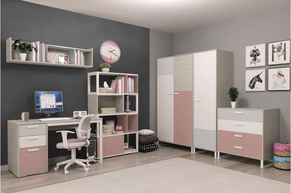 Шкаф двухстворчатый распашной Ш2 LIBERTY PINK (Либерти пинк)