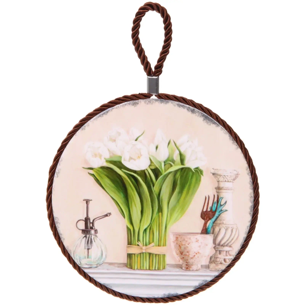 Подставка керамическая 16 см «Тюльпаны»