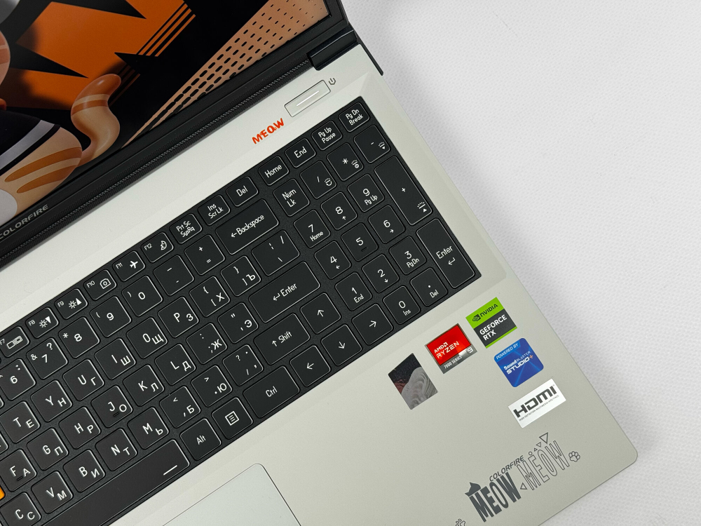 Новый Игровой Ноутбук Colorfire (R16 White) / Ryzen 9 7845HX / RTX 4070 8GB / 16GB / 1TB / 2.5K / 240Hz / Win11 / Русско-Английская клавиатура