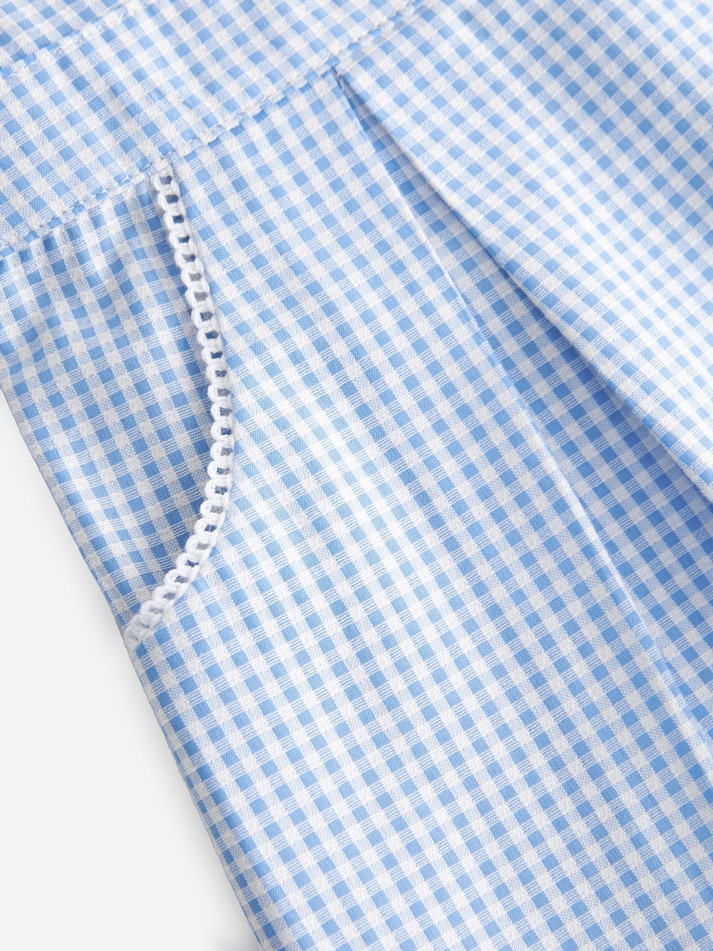 Платье школьное для девочки Next Q77-072, Белый, Голубой