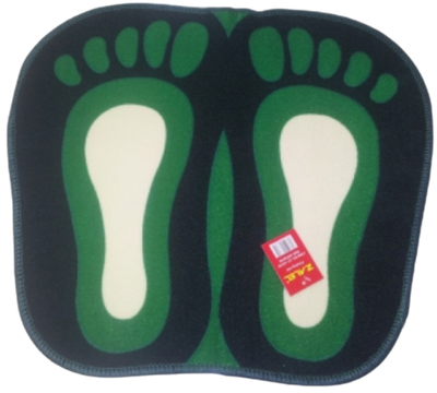 Коврик д/ван.комн." Priting" Лапки 45*50 зел.(XY 4510С)