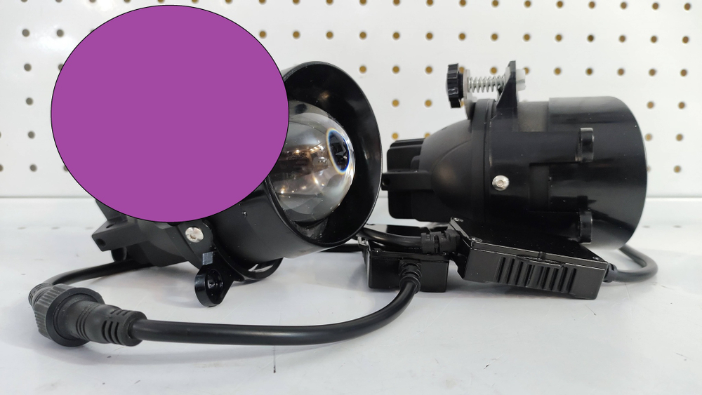 25 - BI+, Б. Дальний + Желтый / ПТФ BI-LED J-25 (Ближний, дальний + желтый) би-линзы для Toyota/Lexus, светодиодные противотуманные фары (2 шт. / комплект)