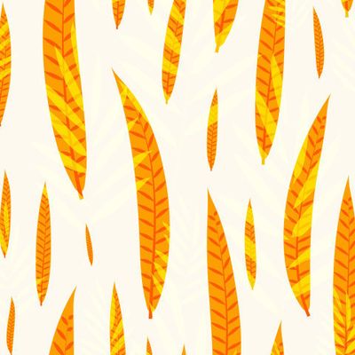 оранжевые листья тропические