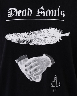 UNDERCOVER ФУТБОЛКА ЧЕРНАЯ ПРИНТ DEAD SOULS