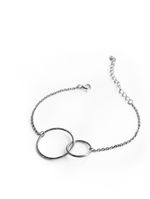 Браслет Бесконечность с двумя кольцами