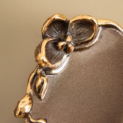 Мыльница Орхидея Калипсо Бронза