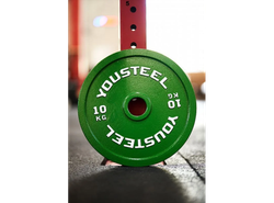 Стальной диск 10 кг, зеленый