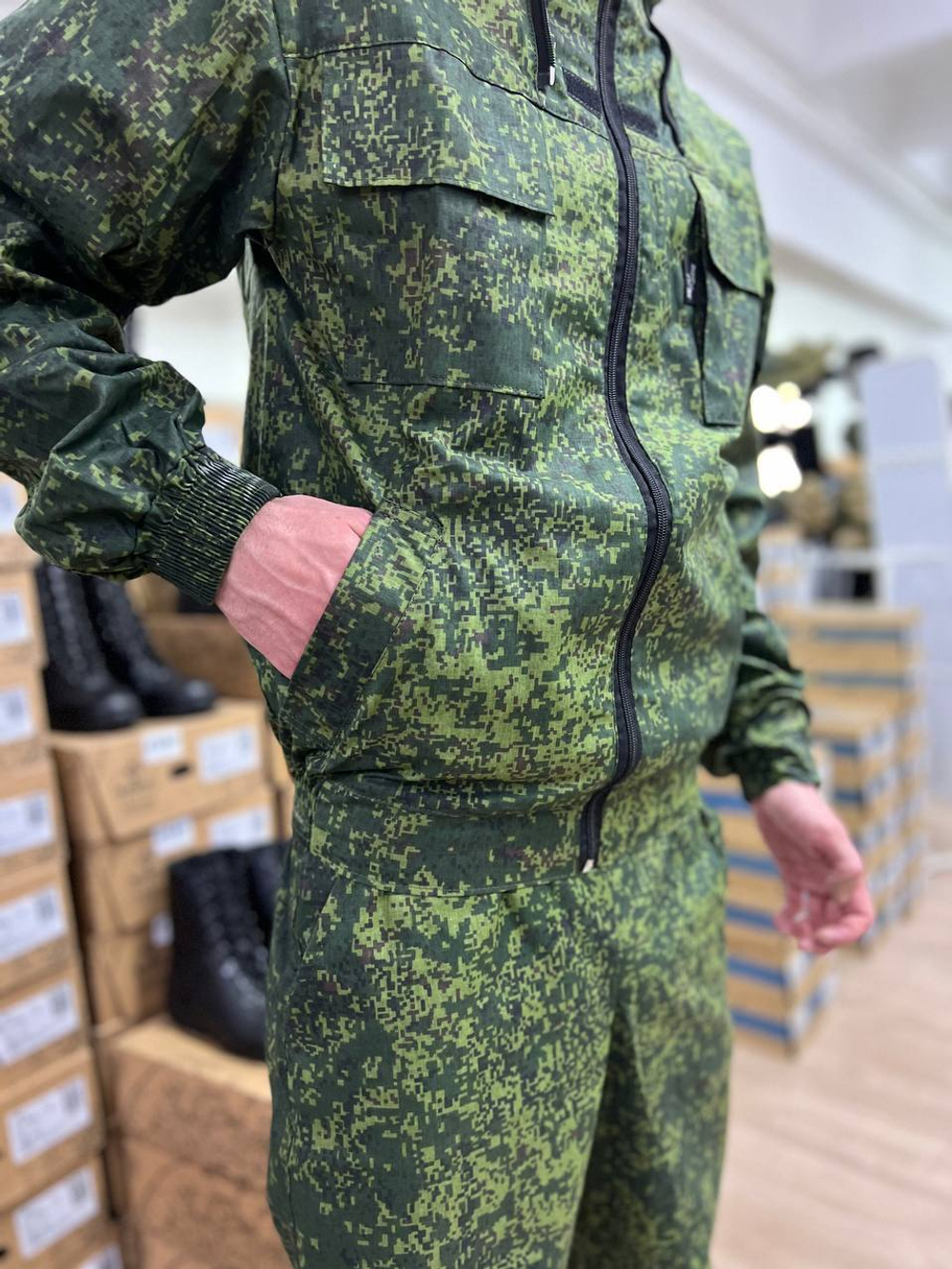 Костюм маскировочный / сорочка / зелёная цифра