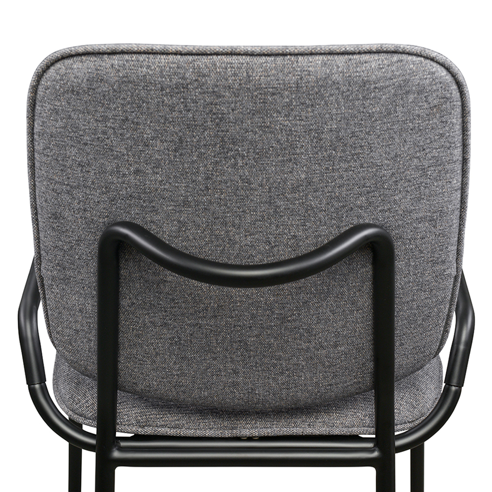 Стул LATITUDE Ror, Double Frame, рогожка, черный /серый