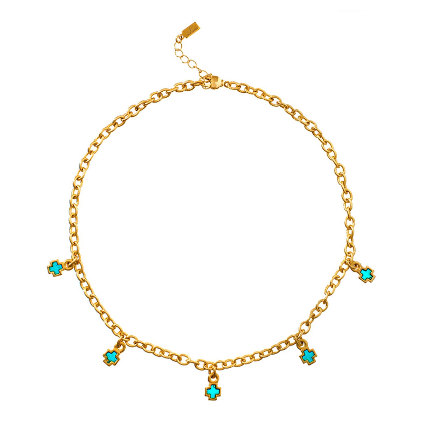 Цепочка Deva Blue Glass Necklace