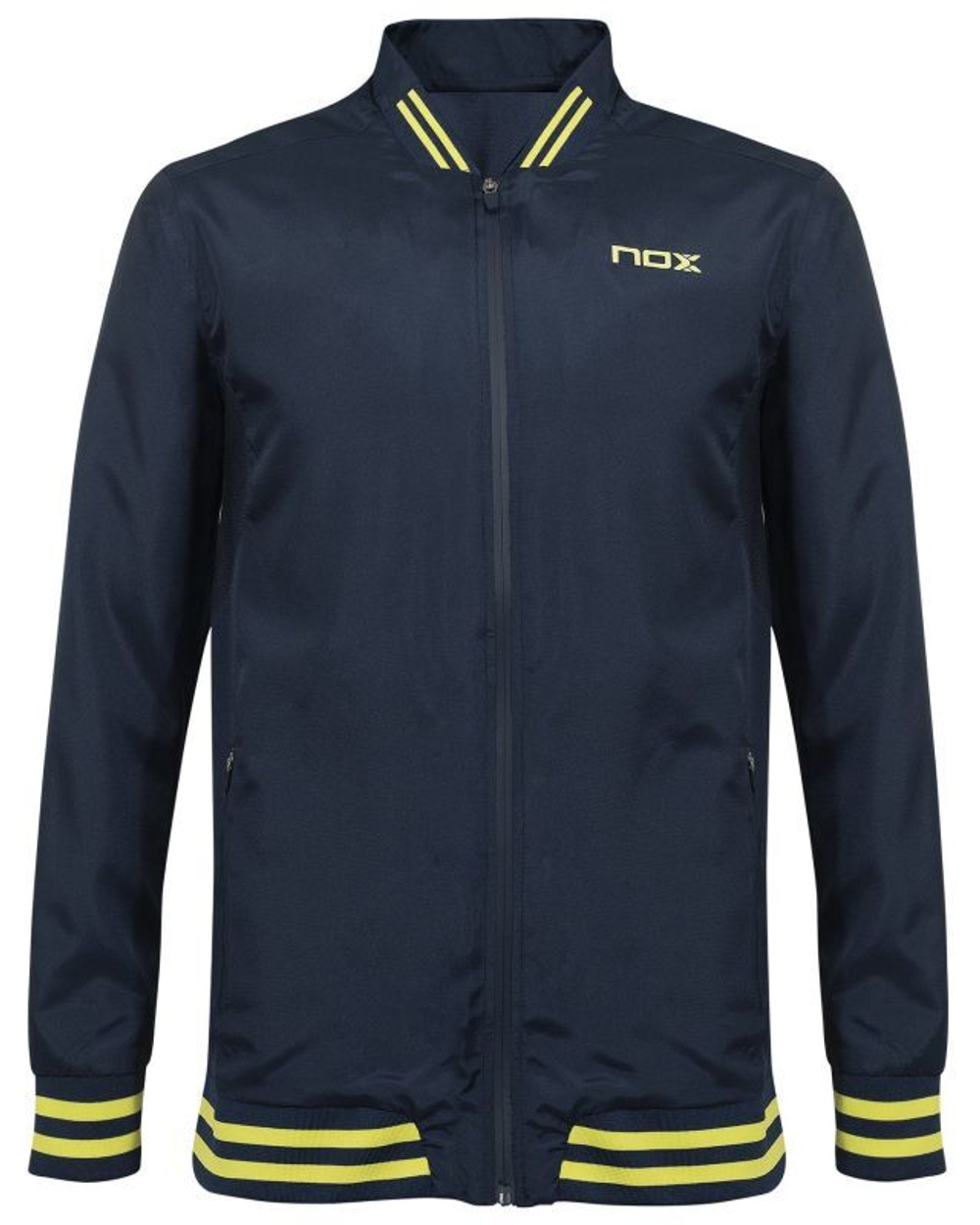 Мужская теннисная кофта NOX Cortavientos Hombre Pro M - azul/lima