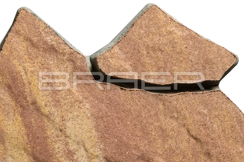 Тротуарная плитка Braer Сан Тропе, Color Mix Каньон, 70 мм