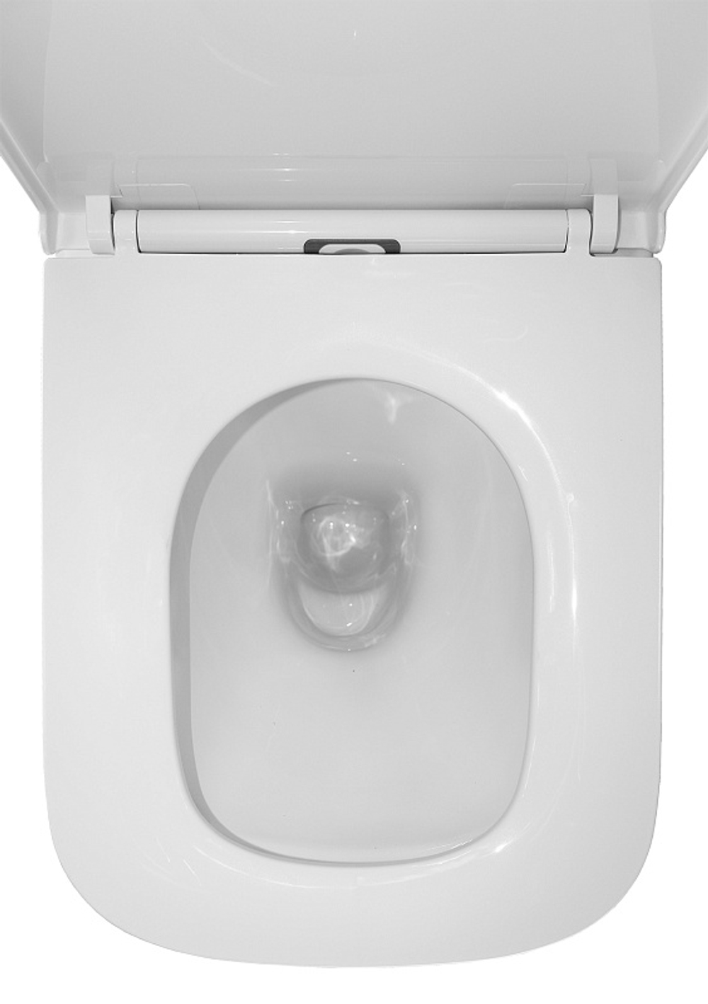 Унитаз-компакт Azario Quadro 340х605х810 напольный, безободковый, с быстросъемным сиденьем микролифт, полипропилен (AZ-2175)