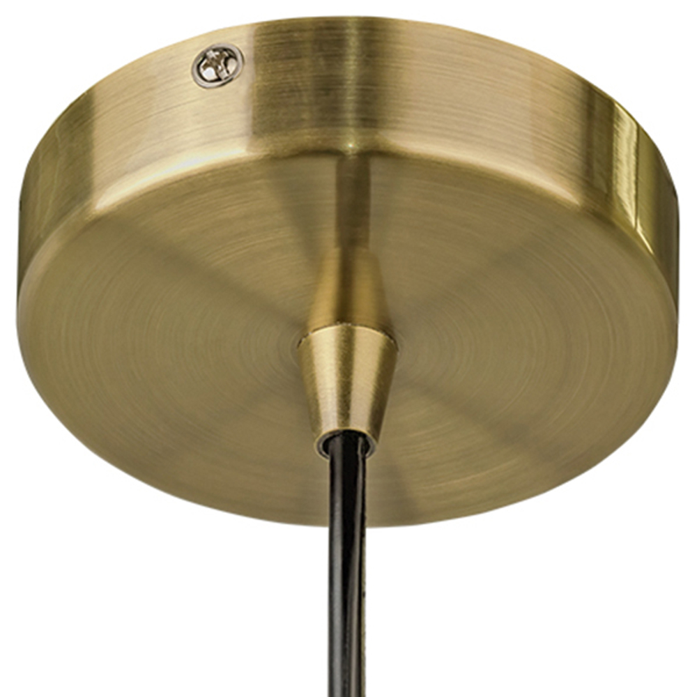 798031 Люстра GENNI 1х40W E27 ЛАТУНЬ/ПРОЗРАЧНЫЙ