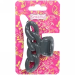 Заколка-краб для волос на блистере «Magic Gloss», кольца, микс 6 цветов, 6,5см