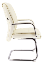 Кресло для посетителей Everprof Kent CF Экокожа Кремовый