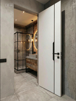 ДГ Vinyl PRO Графика-4 черная кромка Белая