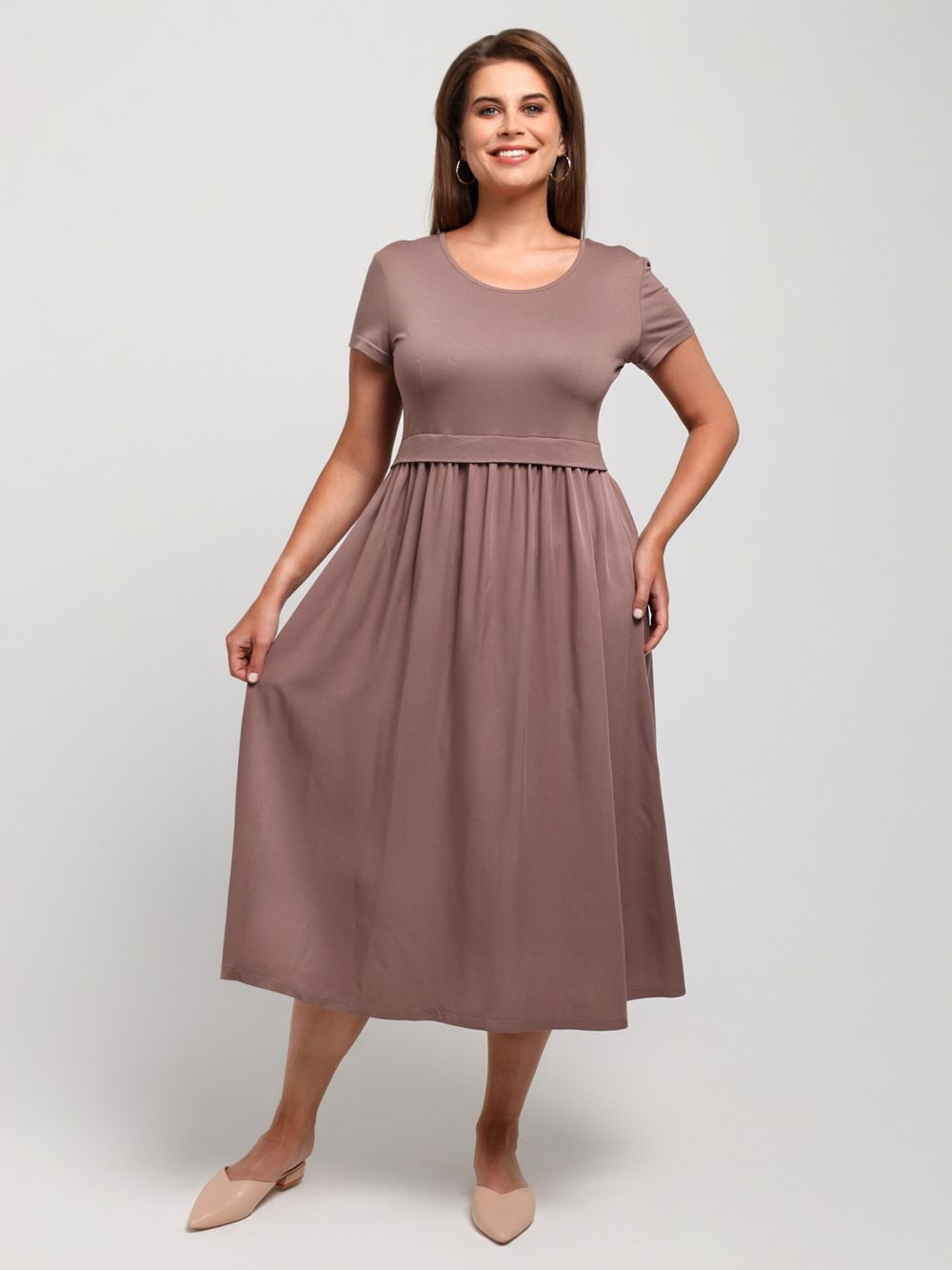 Платье Женственность Виотекс КОФЕЙНЫЙ