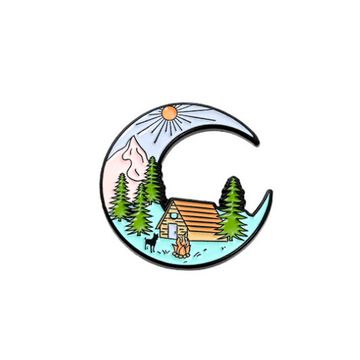 Значок металлический на одежду/Пин.  Camp