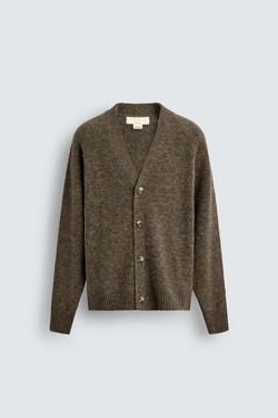 ZARA ККАРДИГАН СВОБОДНОГО КРОЯ — LIMITED EDITION, КОРИЧНЕВЫЙ