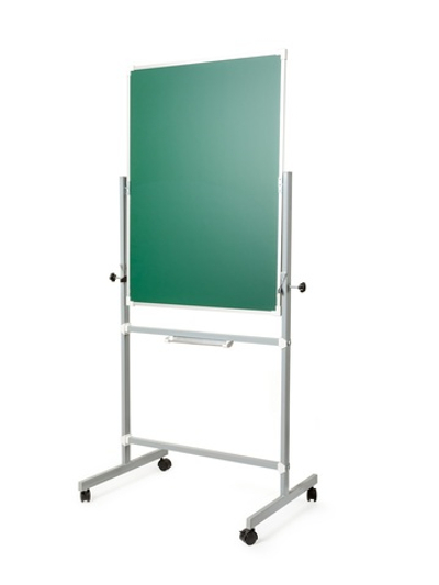 Поворотная магнитная полимерная школьная доска 1700х1000 комбинированная(мел\маркер)